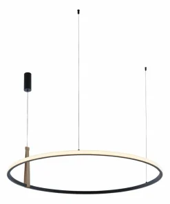 Flash Sale Sklep Kaja Designerska lampa wisząca LED do salonu 22808-WOOD CLAUD | Kaja