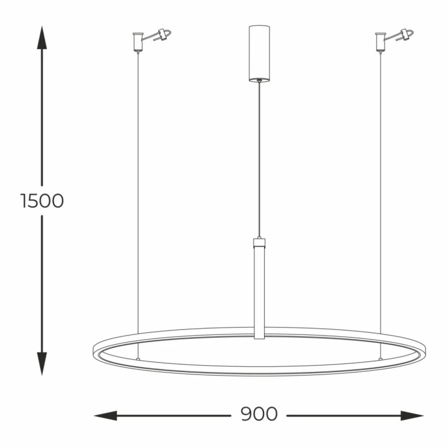 Flash Sale Sklep Kaja Designerska lampa wisząca LED do salonu 22808-WOOD CLAUD | Kaja