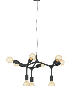 Best Sklep Kaja Designerska lampa wisząca bez kloszy 98346 BOCADELLA | Kaja