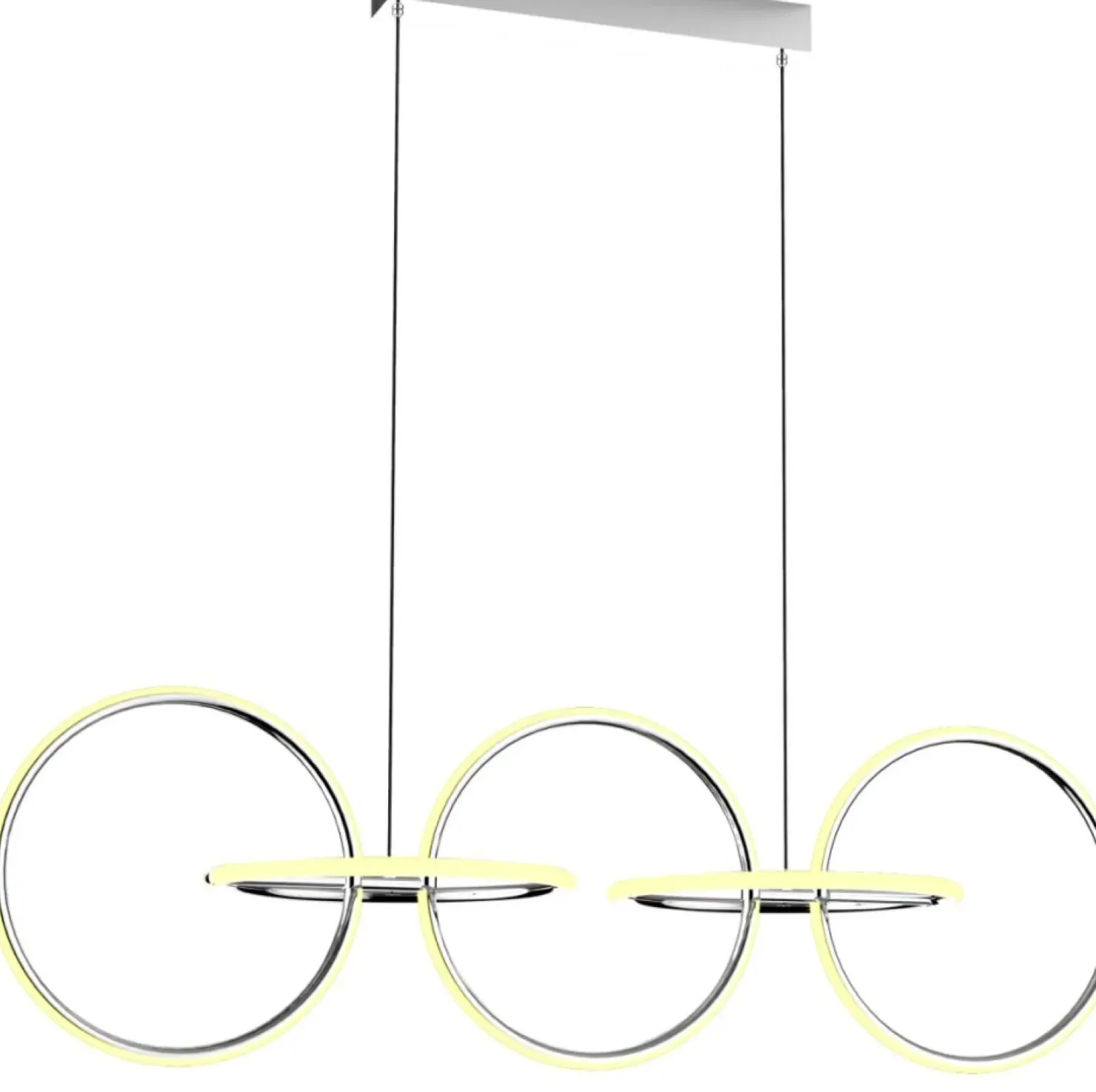 Outlet Sklep Kaja Designerska lampa wisząca LED nad stół A0022-350 KOS | Kaja chrom