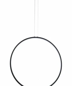 Outlet Sklep Kaja Designerska lampa wisząca LED obręcz ⌀60cm AZ5255 MASSIMA | Kaja czarnypiaskowany
