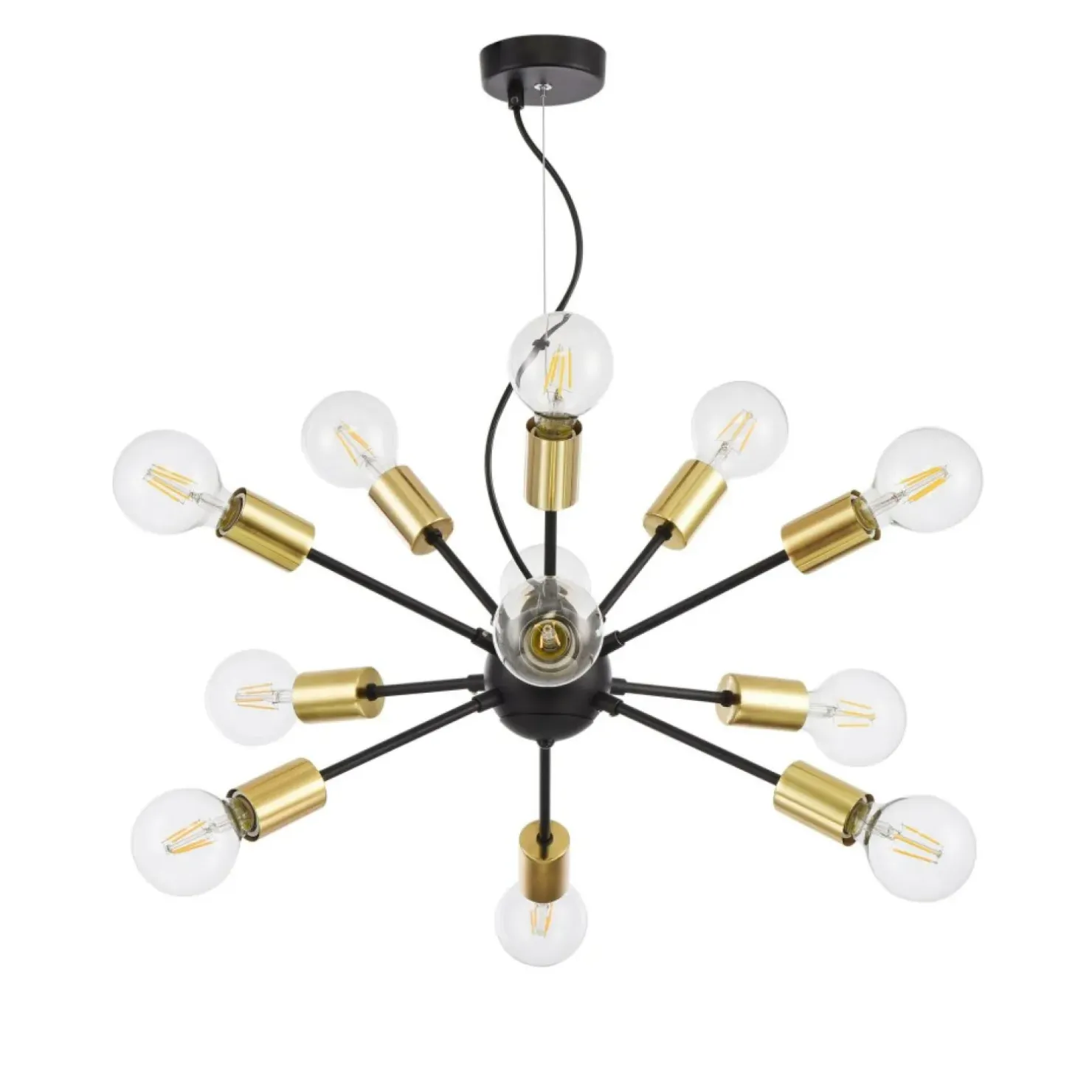 Shop Sklep Kaja Designerska lampa wisząca do salonu T546PL-12B JACKSON | Kaja czarny