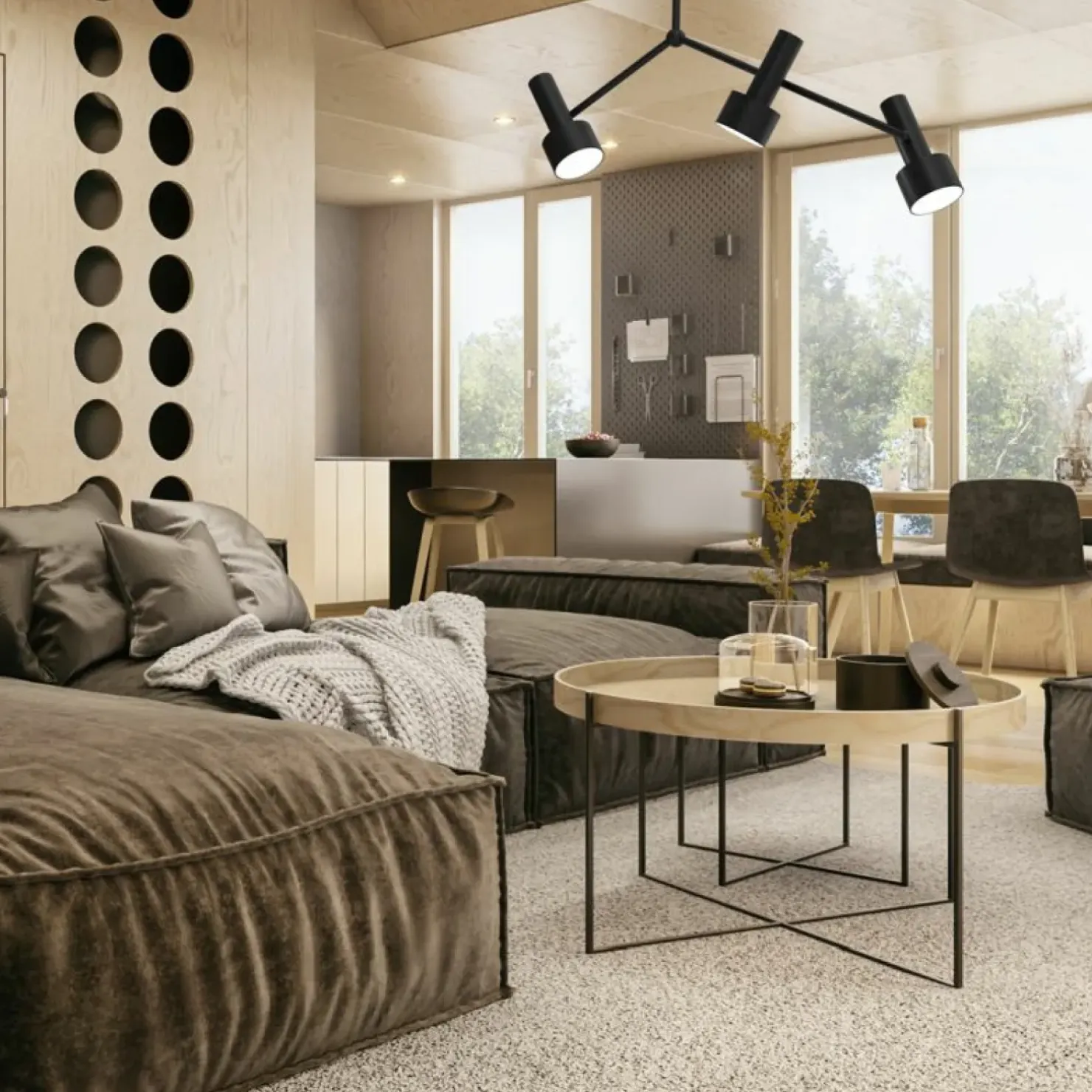 Sale Sklep Kaja Designerska lampa z asymetrycznymi ramionami MLP8677 LINTERNA | Kaja