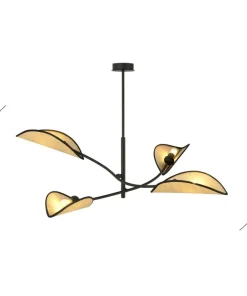 Best Sklep Kaja Designerska lampa z rattanowymi abażurami 1108/4 LOTUS | Kaja