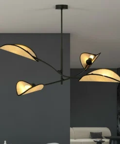 Best Sklep Kaja Designerska lampa z rattanowymi abażurami 1108/4 LOTUS | Kaja