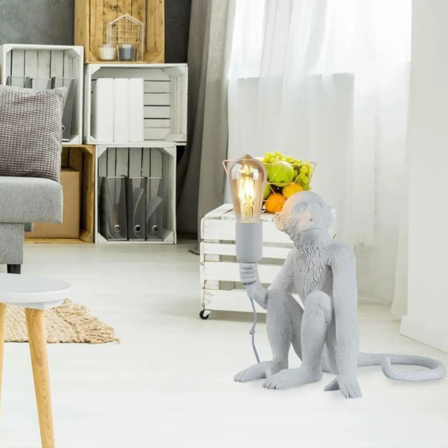 Designerska lampka nocna małpa ABR-KARD4-B MONKEY | Kaja Oświetlenie*Sklep Kaja Best