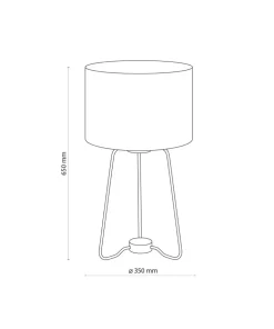 Designerska lampka stołowa mały trójnóg TK 5581 z serii TAMPA | Kaja*Sklep Kaja Cheap