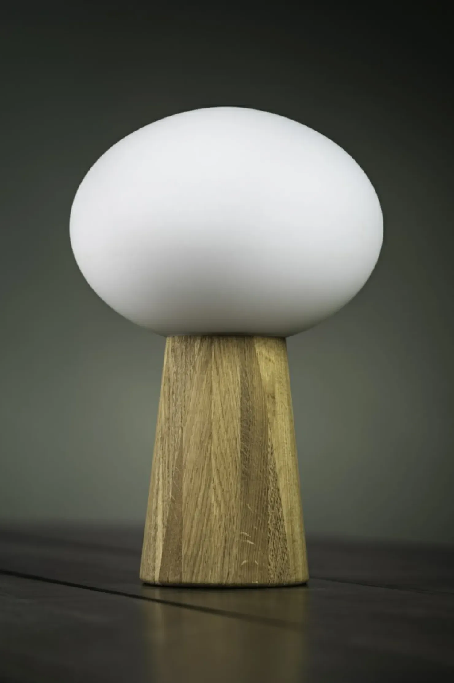 Designerska lampka z drewnianą podstawą 108409 z serii PATER | Kaja*Sklep Kaja Outlet