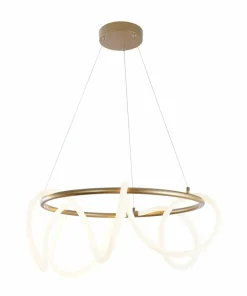Flash Sale Sklep Kaja Designerska, ledowa lampa wisząca 20006PL-GD BALBO | Kaja Oświetlenie