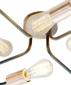 Best Sale Sklep Kaja Designerska, loftowa lampa sufitowa 34-66923 HERPE | Kaja Oświetlenie czarny