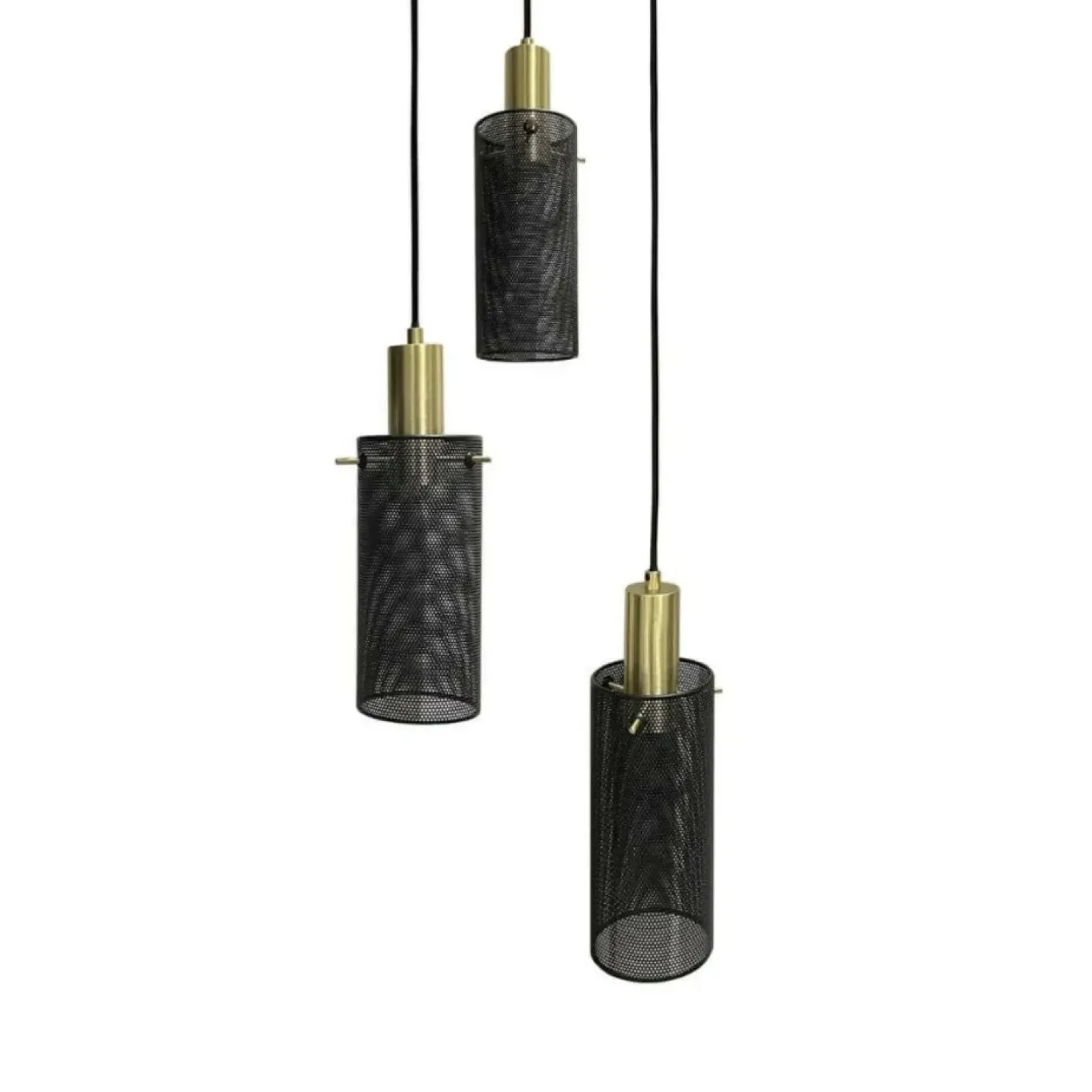 Flash Sale Sklep Kaja Designerska, metalowa lampa wisząca LP-945/3P BK TIRANA | Kaja