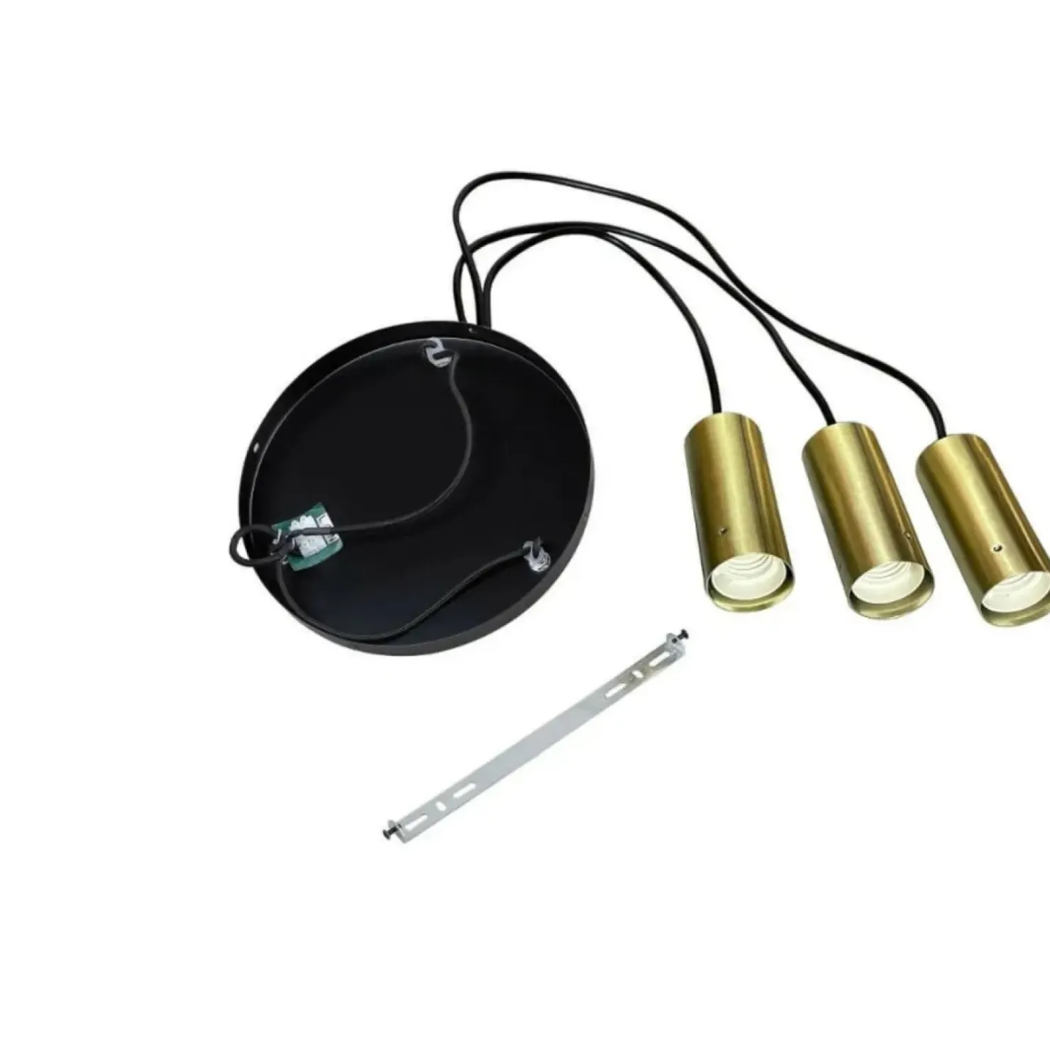 Flash Sale Sklep Kaja Designerska, metalowa lampa wisząca LP-945/3P BK TIRANA | Kaja