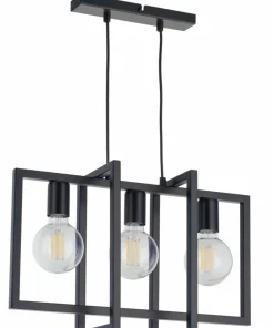 Best Sale Sklep Kaja Designerska, metalowa lampa wisząca do jadalni SIG 32235 z serii EDEN czarny