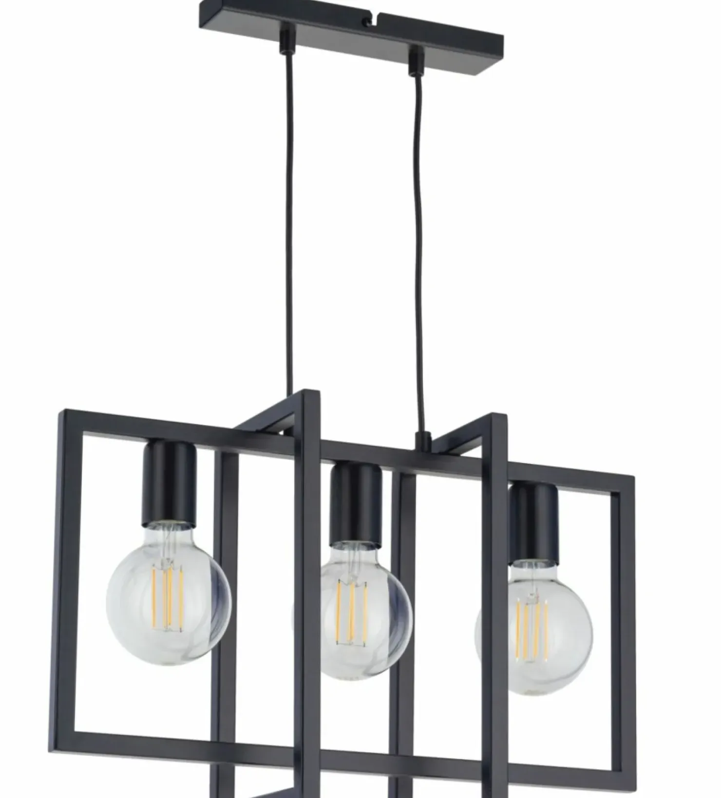 Best Sale Sklep Kaja Designerska, metalowa lampa wisząca do jadalni SIG 32235 z serii EDEN czarny