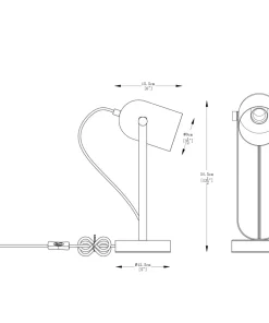Designerska, minimalistyczna lampka stołowa A2057 z serii ARIES*Sklep Kaja Clearance