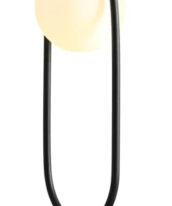 Designerska, owalna lampka stołowa z okrągłym kloszem 1086B1 RIVA*Sklep Kaja Cheap