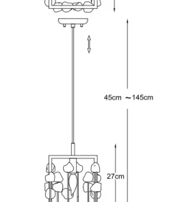 Best Sale Sklep Kaja Designerska, ozdobna lampa do sypialni P0541-01B-SDAC z serii CAROLINE