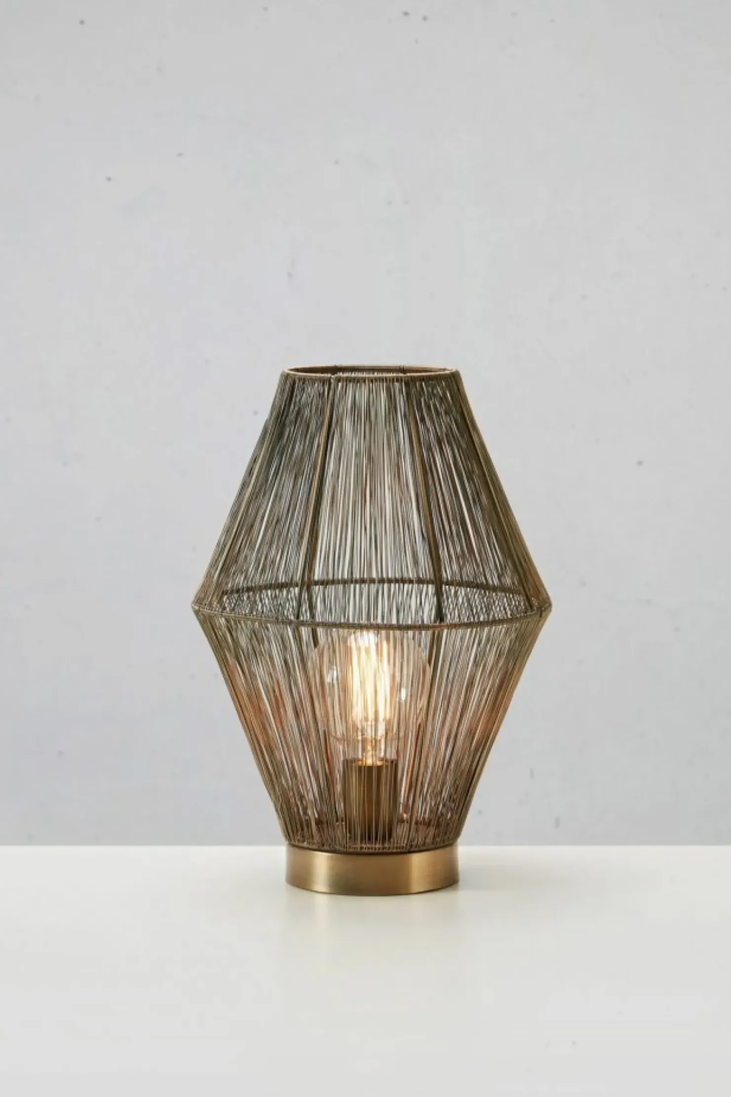 Designerska, pleciona lampka na szafkę nocną 108665 CASA | Kaja*Sklep Kaja Clearance