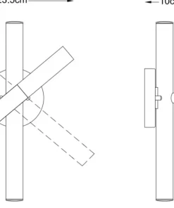 Designerski kinkiet z obrotową tubą LED W0461-03L-P7SD z serii ONE*Sklep Kaja Best Sale