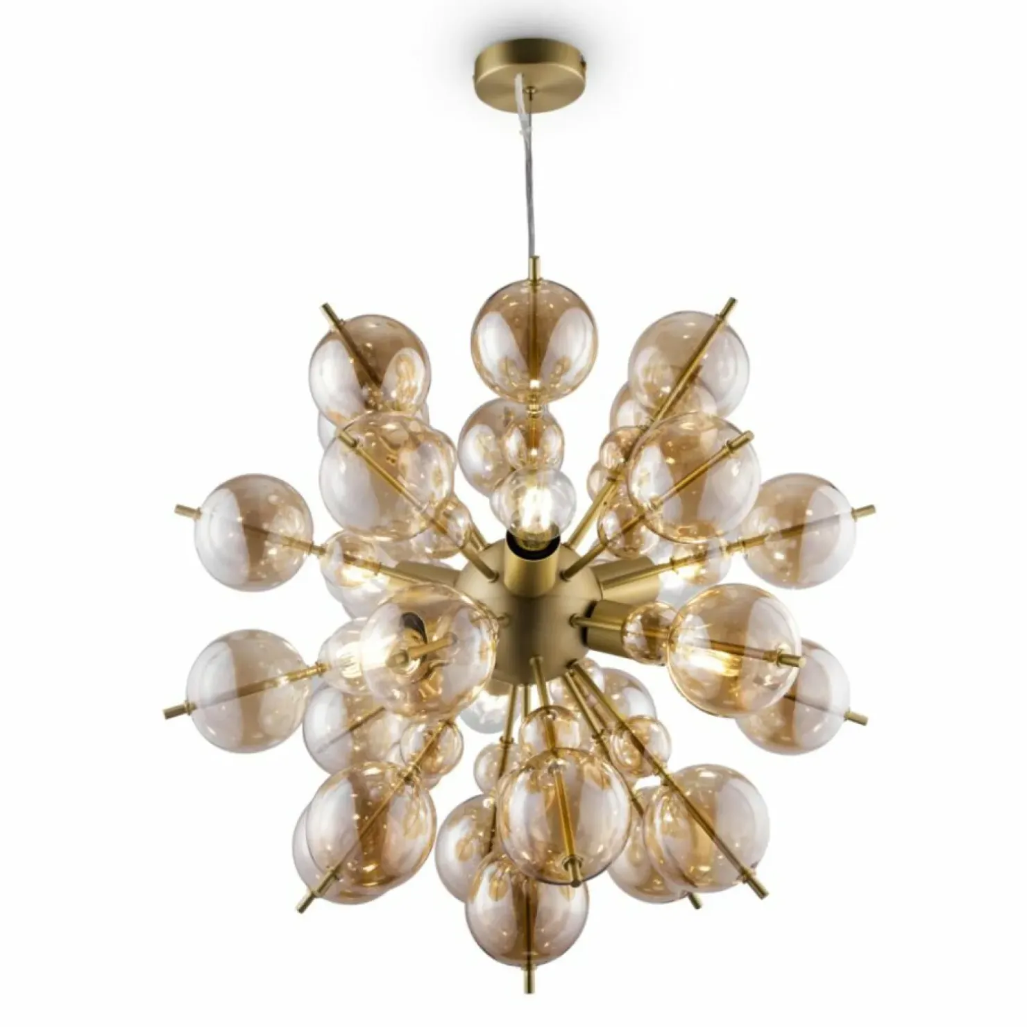 Store Sklep Kaja Designerski żyrandol z kulkami MOD133PL-06BS BOLLA | Kaja Oświetlenie mosiądz