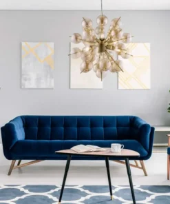 Store Sklep Kaja Designerski żyrandol z kulkami MOD133PL-06BS BOLLA | Kaja Oświetlenie mosiądz