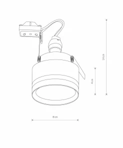 Downlight wpustowy, krótka tuba, gwint GU10 10493 MLJET | Kaja*Sklep Kaja Shop