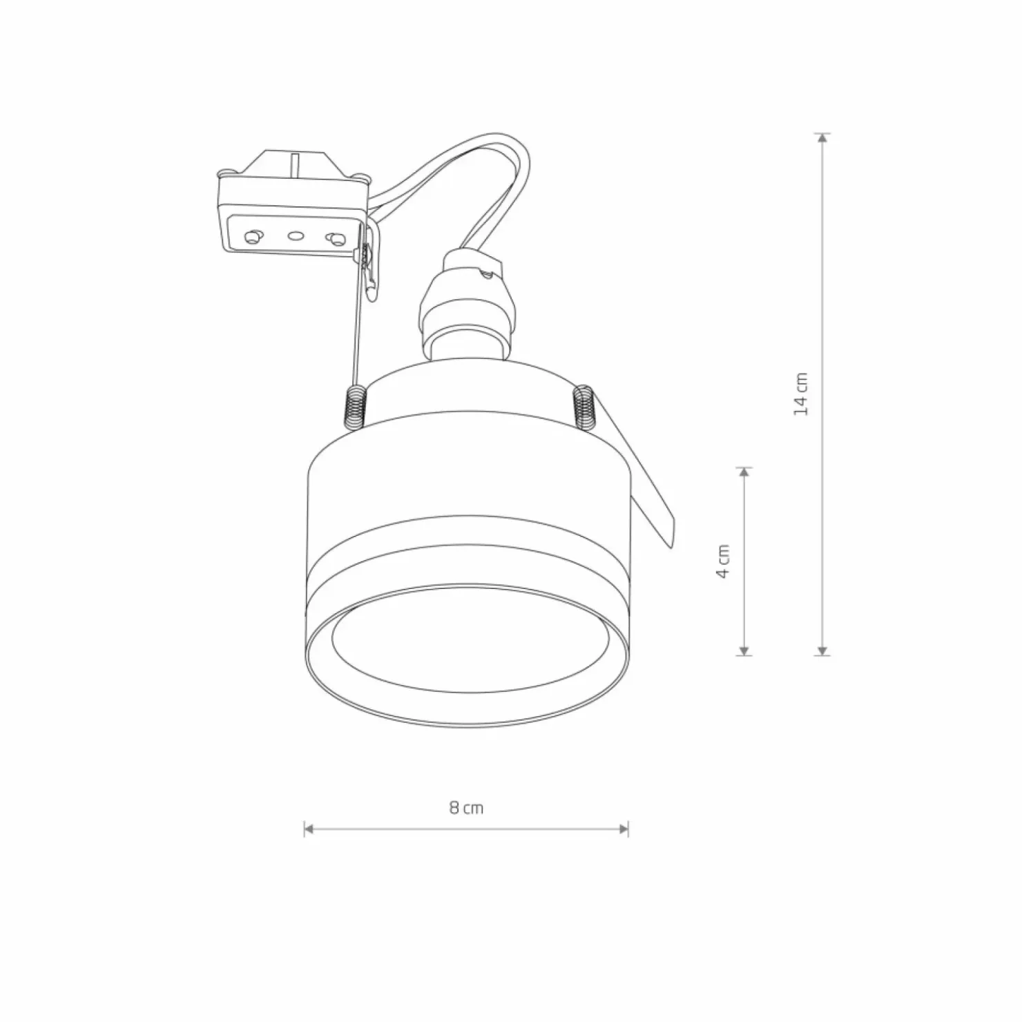 Downlight wpustowy, krótka tuba, gwint GU10 10493 MLJET | Kaja*Sklep Kaja Shop