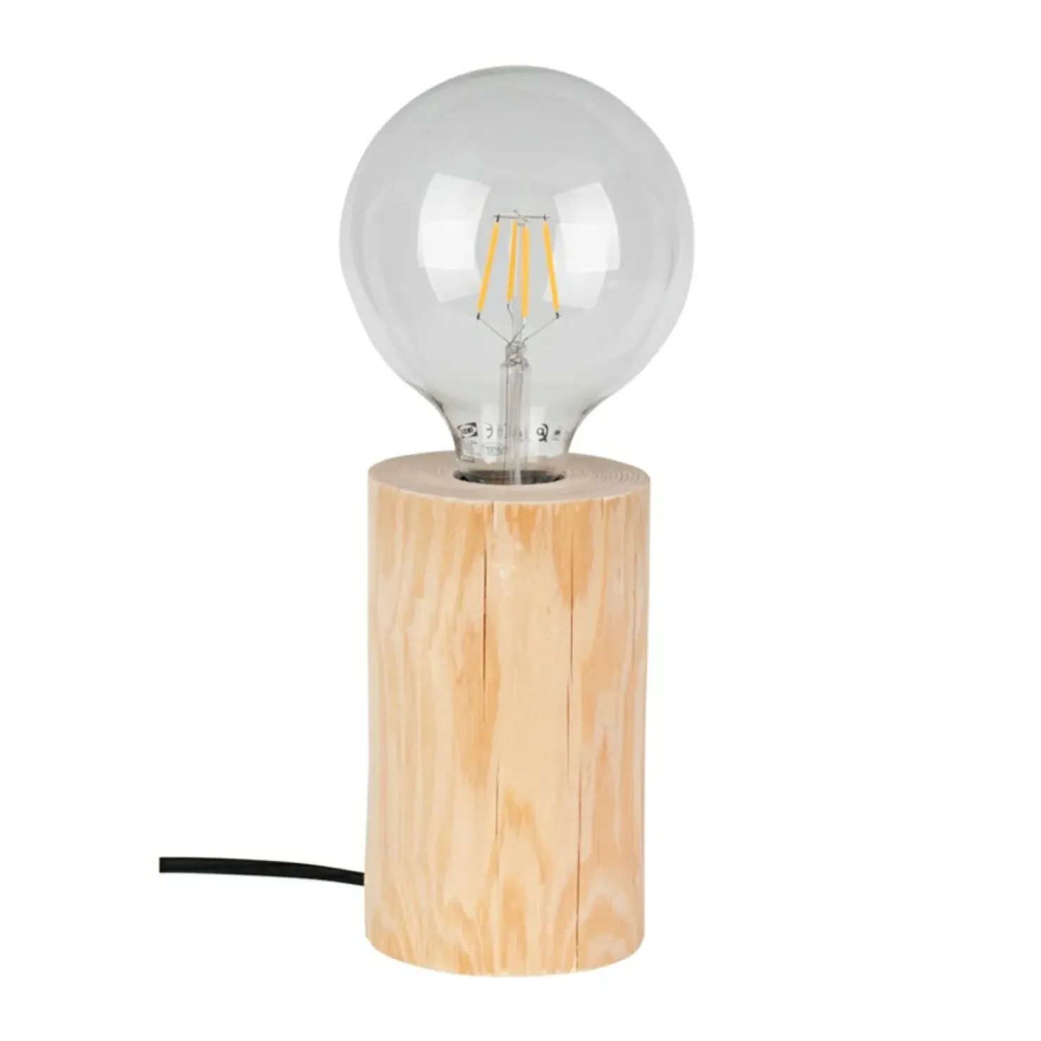 Drewniana, industrialna lampka stołowa 76910150 TRABO TABLE | Kaja*Sklep Kaja New