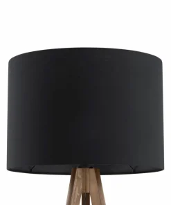 Drewniana lampa stojąca z abażurem TK 16005 GRAND ORZECH | Kaja*Sklep Kaja Cheap