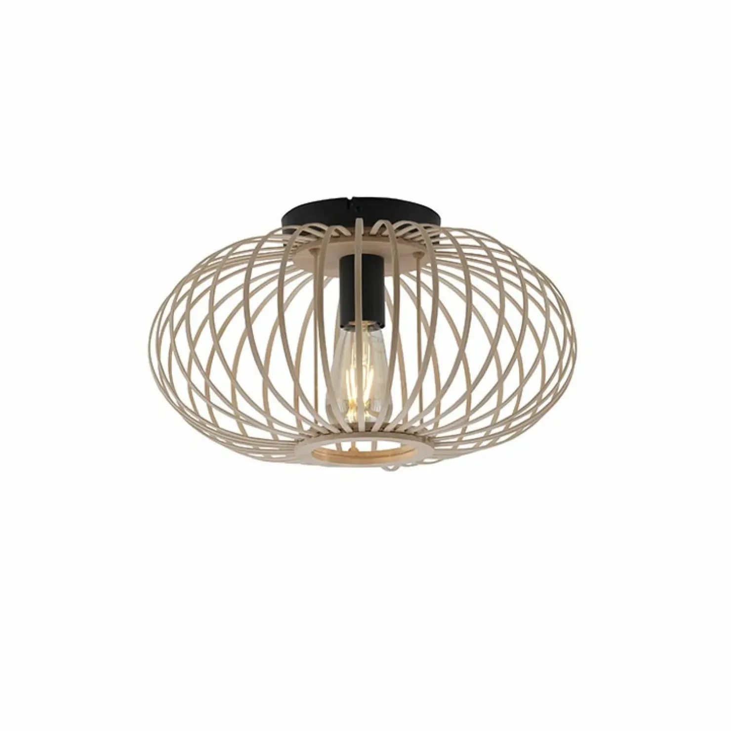 Flash Sale Sklep Kaja Drewniana lampa sufitowa w stylu EKO 11410-79 z serii RACOON | Kaja drewno