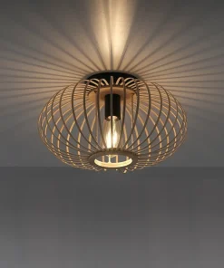 Flash Sale Sklep Kaja Drewniana lampa sufitowa w stylu EKO 11410-79 z serii RACOON | Kaja drewno