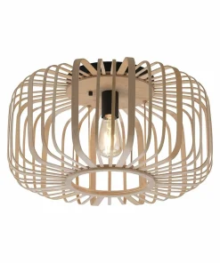 Hot Sklep Kaja Drewniana lampa sufitowa na żarówkę E27 11413-79 z serii RACOON | Kaja drewno