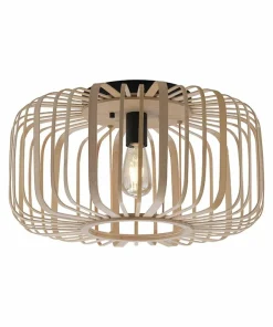 Hot Sklep Kaja Drewniana lampa sufitowa na żarówkę E27 11413-79 z serii RACOON | Kaja drewno