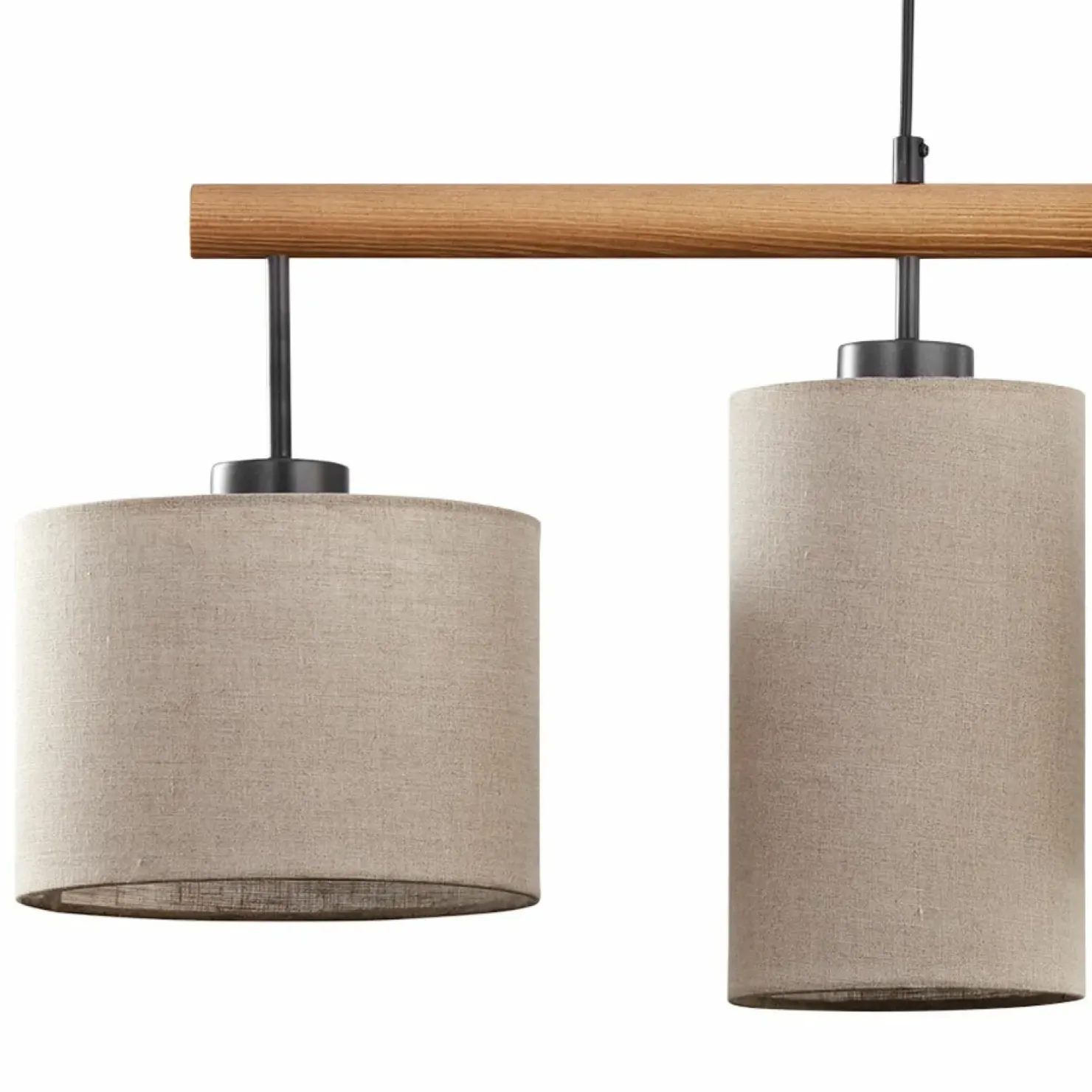 Clearance Sklep Kaja Drewniana lampa sufitowa z 4 abażurami TK 6108 DEVA | Kaja Oświetlenie beż