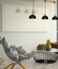 Best Sklep Kaja Drewniana lampa wisząca z trzema kloszami MLP7226 z serii ERIK | Kaja Oświetleni