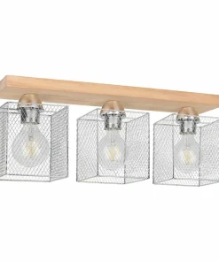 Outlet Sklep Kaja Drewniana listwa z drucianymi abażurami 8175374 NORMAN WOOD | Kaja