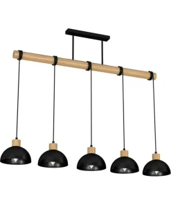 Flash Sale Sklep Kaja Drewniana listwa z wiszącymi lampami, do jadalni MLP7227 ERIK | Kaja