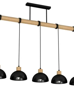 Flash Sale Sklep Kaja Drewniana listwa z wiszącymi lampami, do jadalni MLP7227 ERIK | Kaja