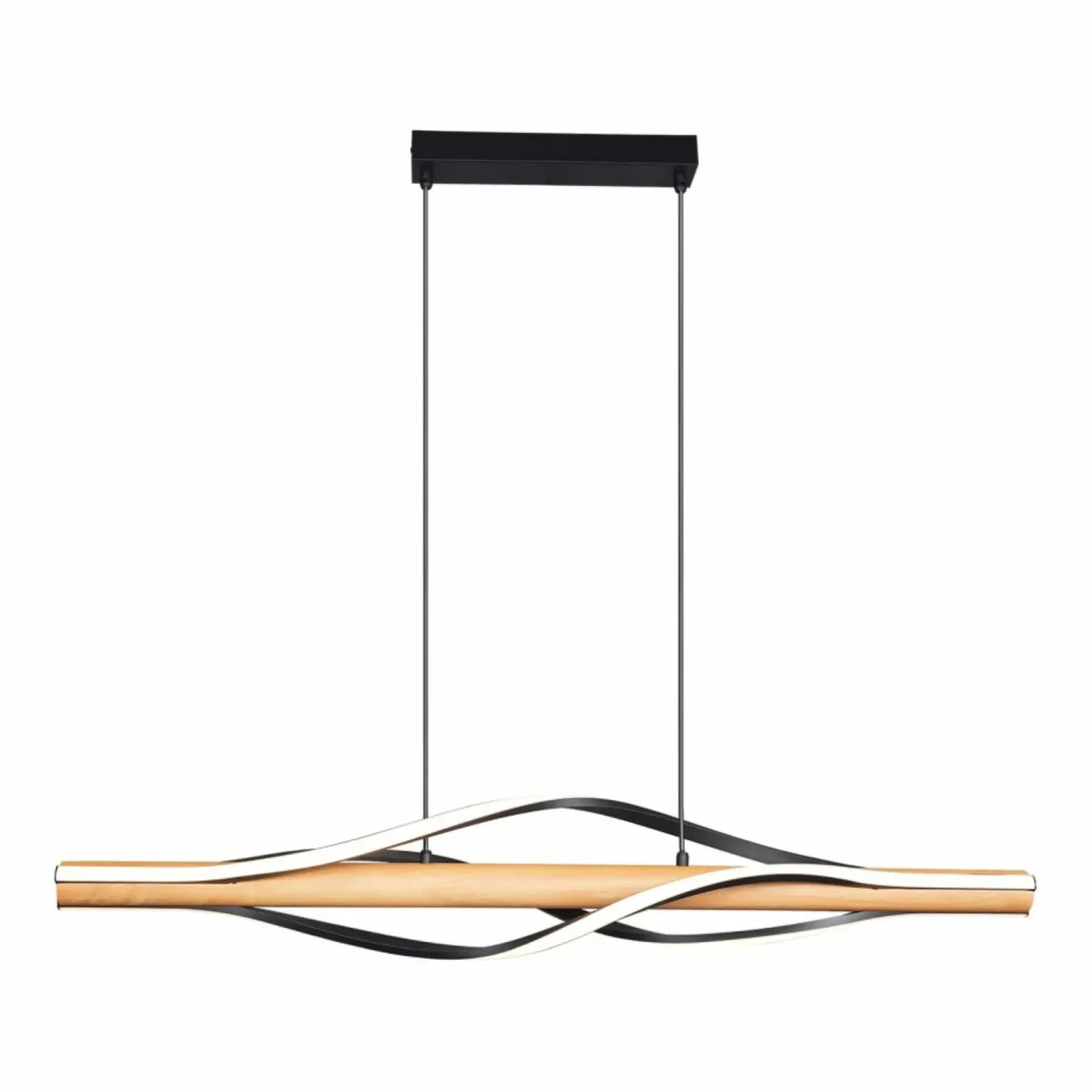 Best Sale Sklep Kaja Drewniana, pozioma lampa wisząca LED P230857003 BAEZ | Kaja