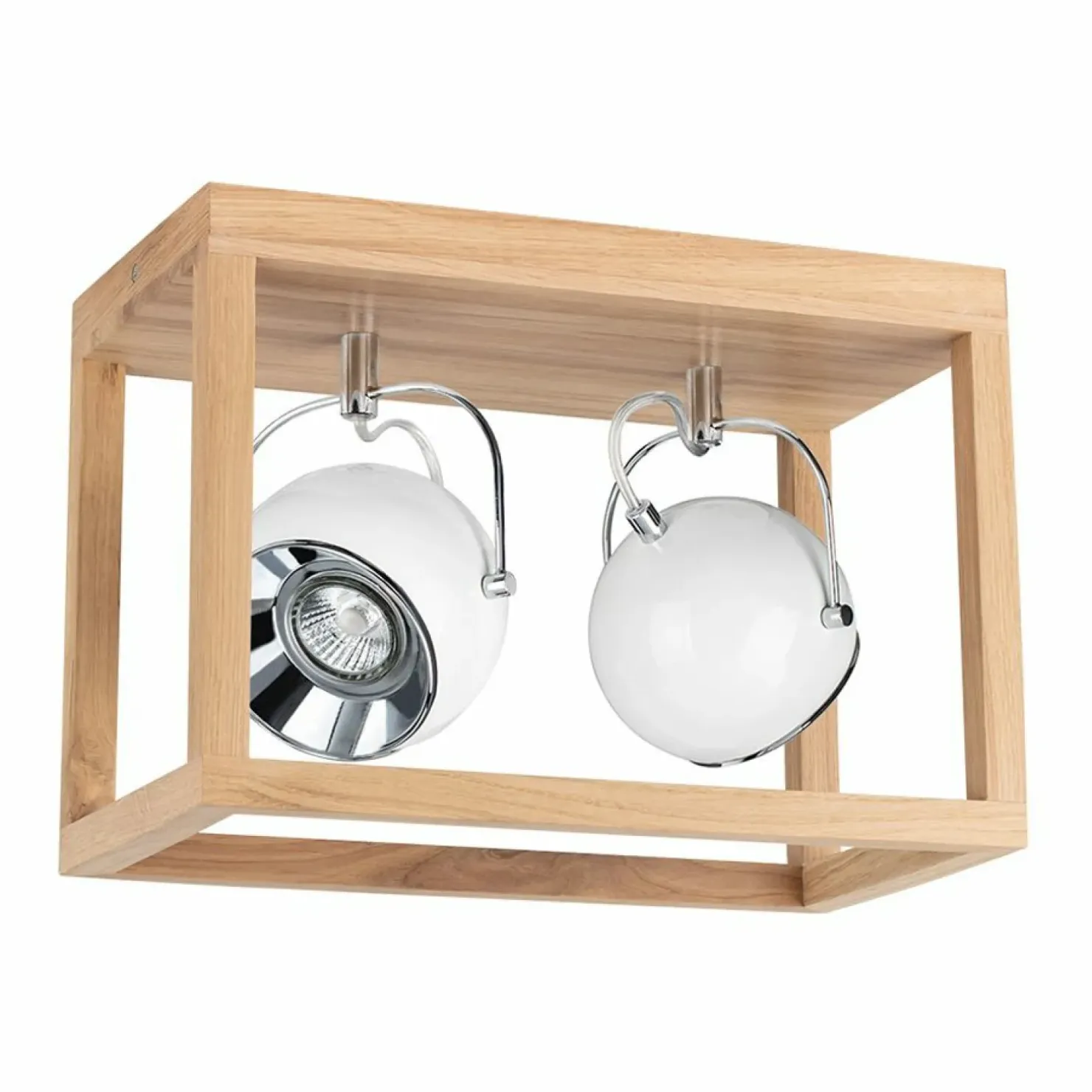 Fashion Sklep Kaja Drewniana, rustykalna lampa sufitowa do holu 5222274 ROY | Kaja