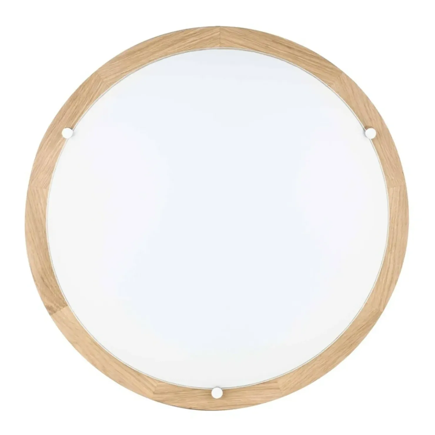 Drewniany, ledowy, okrągły plafon z kloszem ⌀35cm 4753174 FRIDA | Kaja*Sklep Kaja Online