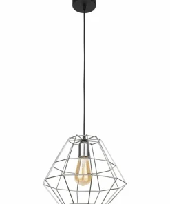 Outlet Sklep Kaja Druciana, chromowana lampa wisząca do jadalni TK 4204 z serii DIAMOND
