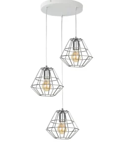 Fashion Sklep Kaja Druciana lampa wisząca do salonu TK 4277 z serii DIAMOND SILVER | Kaja chrom