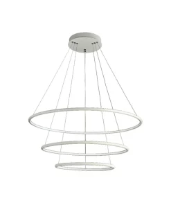Outlet Sklep Kaja Duża, biała lampa wisząca LED ML503 ORION WHITE | Kaja Oświetlenie