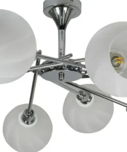 Duża, chromowana lampa sufitowa do salonu 38-72290 RAUL | Kaja*Sklep Kaja Best Sale
