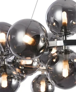 Clearance Sklep Kaja Duża, owana lampa wisząca MOD548PL-25CH DALLAS | Kaja Oświetlenie chrom