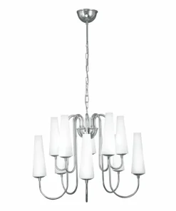 Best Sale Sklep Kaja Duża, chromowana lampa wisząca do salonu ZM 1130 z serii MAGNUM | Kaja