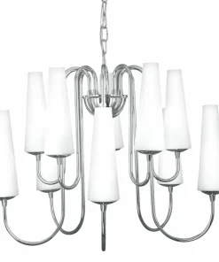 Best Sale Sklep Kaja Duża, chromowana lampa wisząca do salonu ZM 1130 z serii MAGNUM | Kaja