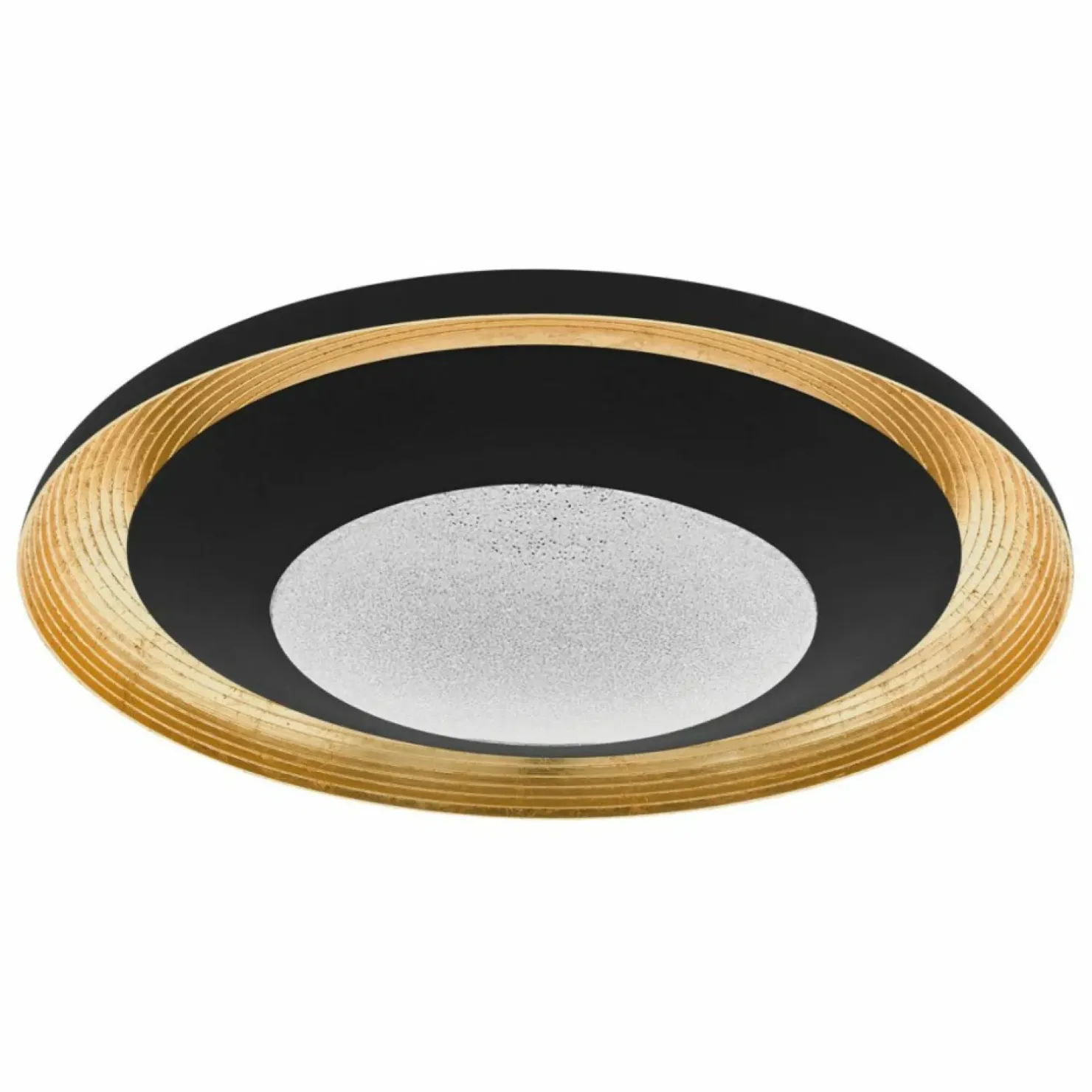 Shop Sklep Kaja Duża, czarno-złota lampa sufitowa LED 98685 CANICOSA | Kaja