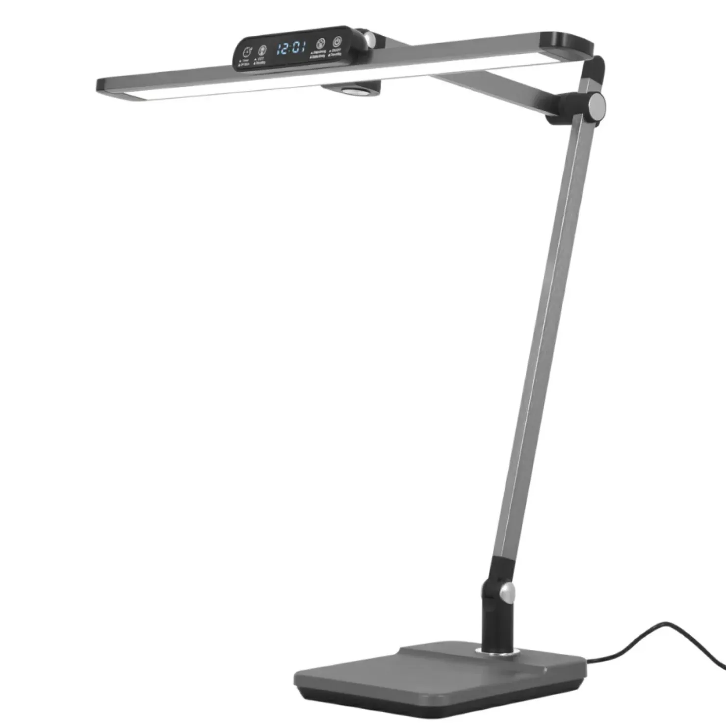 Duża, kreślarska lampa biurkowa, LED 12W K-BL1321 GRAFIT z serii ARES*Sklep Kaja Cheap